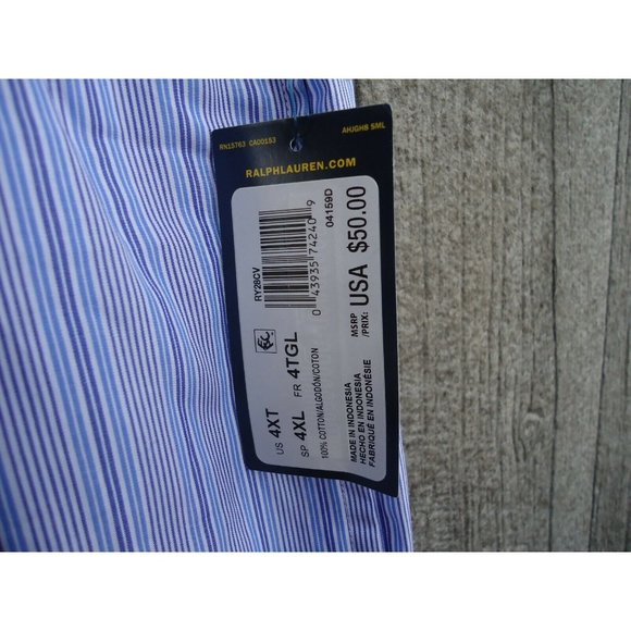 New Ralph Lauren Polo PJ Pajama Bottoms Striped Drawstring 4XL 100% Cott… - Picture 7 of 8